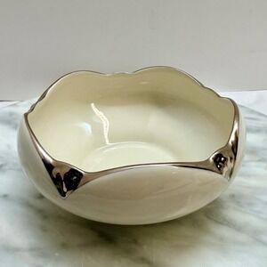 Pickard‎ China Bracelet Cream Platinum Trim Scalloped Sm 8oz Bowls 9 avail.  USA